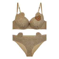 ست شورت و سوتین زنانه مدل  تدی عروسکی کد E0084st