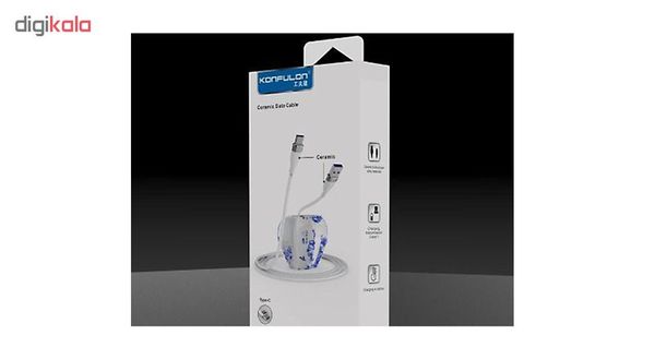 کابل تبدیل USB به USB-C کانفلون مدل S84 طول 1 متر