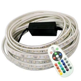 ریسه ال ای دی مدل  شلنگی RGB طول 10 متر به همراه ریموت