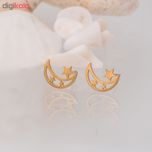 گوشواره زنانه طرح ماه و ستاره کد GO1133*355