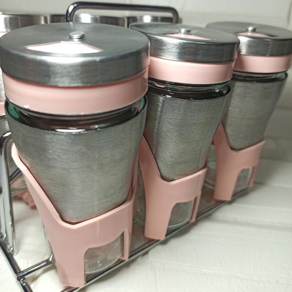 ست جای ادویه 7 پارچه کاپریس مدل پارادایس کد GSP6