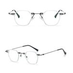 فریم عینک طبی چند ضلعی مدل TJ858C26P81 مناسب برای صورت گرد و بیضی