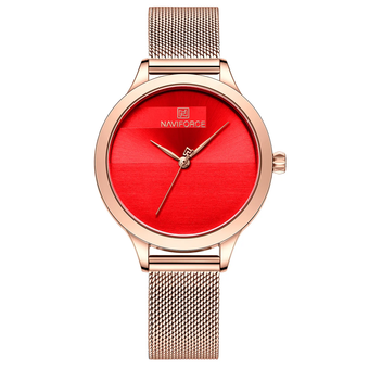 ساعت مچی عقربه‌ای زنانه نیوی فورس مدل NF5027RGR