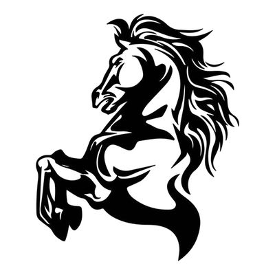 برچسب بدنه خودرو مهدیار طرح اسب کد SA004