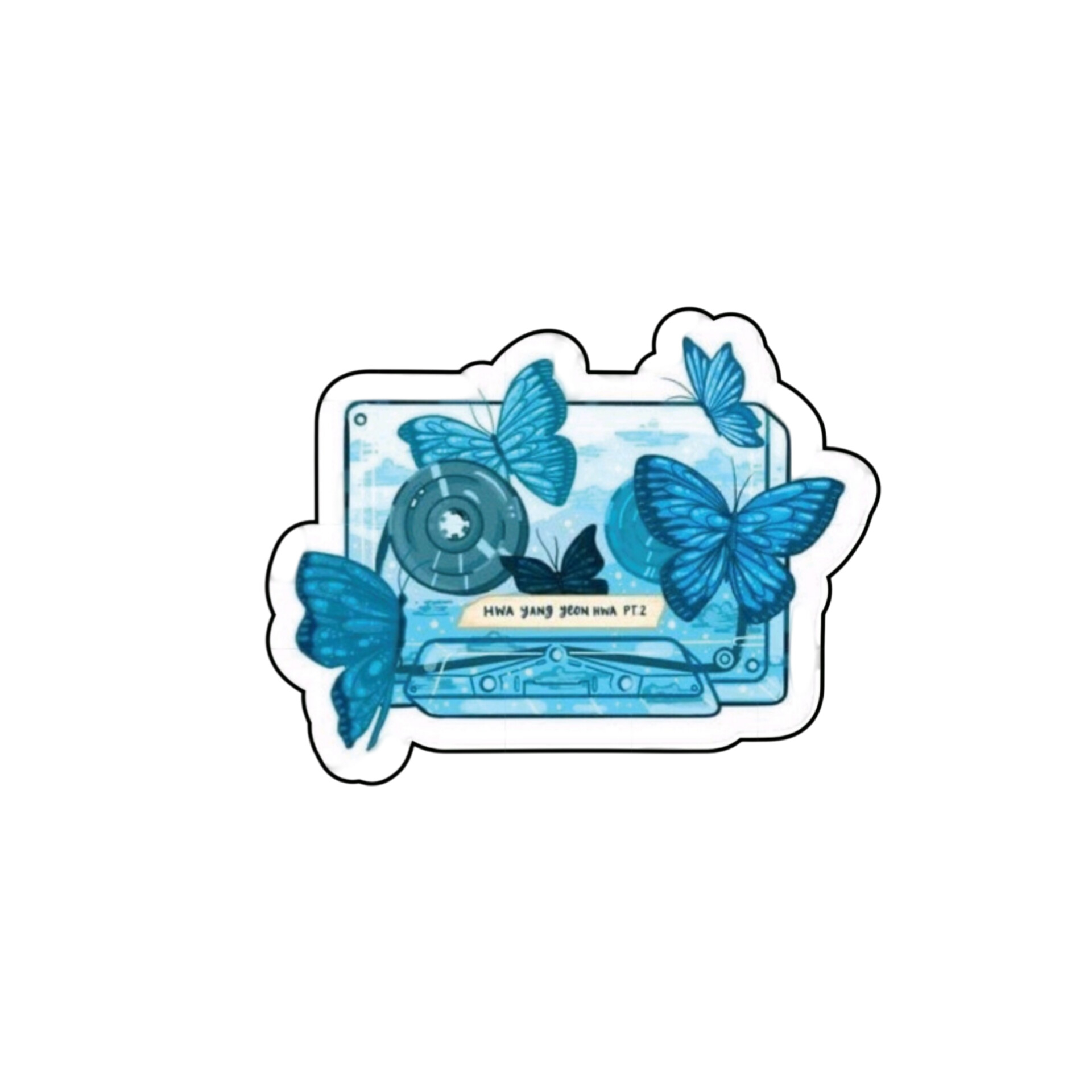 استیکر لپ تاپ مدل نوار پروانه ای