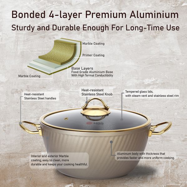 سرویس پخت و پز 16 پارچه ام جی اس کد 800313