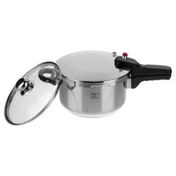 زودپز  پارس استیل مدل کف سه لایه گنجایش 4.5 لیتر با درب پیرکس - نمایندگی کرج