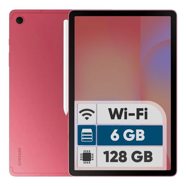 تبلت 10.9 اینچ سامسونگ مدل Galaxy Tab S10 Lite Wi-Fi با ظرفیت 128 گیگابایت و رم 6 گیگابایت، رزولوشن دوربین اصلی 8 مگاپیکسل، پشتی