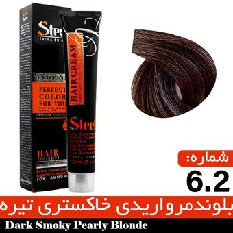 رنگ مو Steel شماره 6.2 بلوند مرواریدی خاکستری تیره حجم 100 میلی لیتر