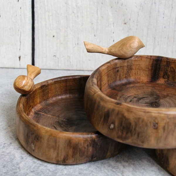 ظرف چوب طبیعی کوچک