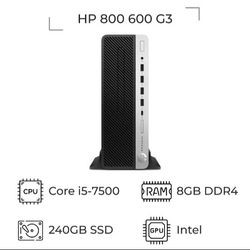 مینی کیس استوک اچ پی HP 600/800 G3 پردازنده i5 نسل 7 - 240GB ssd