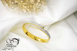 دستبند النگویی استیل زنانه کد 6012