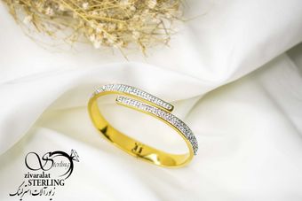 دستبند النگویی استیل زنانه کد 6012