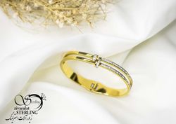 دستبند النگویی استیل سایز 3 زنانه کد 6013