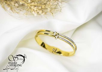 دستبند النگویی استیل سایز 3 زنانه کد 6013