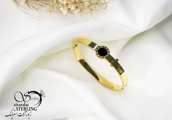 دستبند النگویی استیل سایز3 زنانه کد 6014