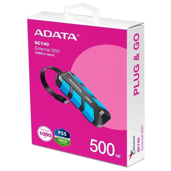 SSD External ADATA SC740 500GB