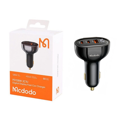 شارژر فندکی PD و فست سه پورت Mcdodo مدل CC-445 128W - مشکی -...