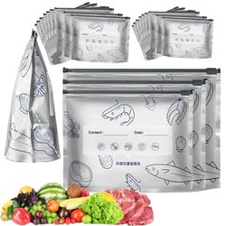 زیپ کیپ مواد غذایی آلومینیومی بسته 10 عددی سایز 13/5 در 18 سانتی متر