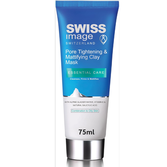 ماسک خاک رس لایه بردار سوئیس ایمیج  Swiss Image Essential Care Pore Tightening & Mattifying Clay Mask