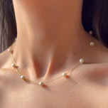 گردنبند زنجیر مرواریدی