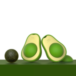 آبنبات کت نیپ طرح آواکادوو / Avocado mint ball