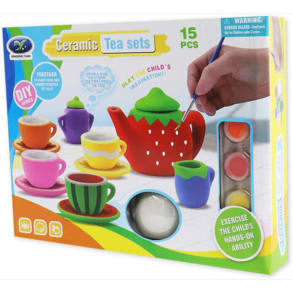 ست چایخوری سرامیکی با رنگامیزی اختصاصی شما – خلق اثر هنری شخصی!