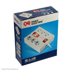 محافظ 6 خانه ارت دار با کابل 1.8 متری پارت الکتریک