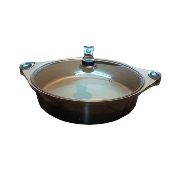 تابه درب دار اس جی ان طرح گرانیتی سایز 36