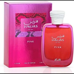 ادکلن هوس صورتی اورجینال صد میل HAWAS PINK