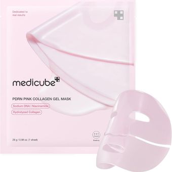 ماسک ژلی کلاژن مدی کیوب Medicube مدل PDRN Pink