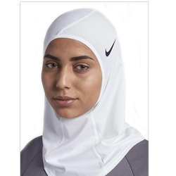 حجاب ورزشی زنانه نایک اورجینال Nike Pro Hijab 2.0 Unisex White Sports Headscarf N.000.3533.101.ML