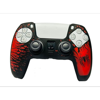 روکش دسته بازی  PS5 طرح مرد عنکبوتی و ونوم Spider-Man رنگ مشکی و قرمز