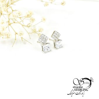 گوشواره میخی نقره کد 6230