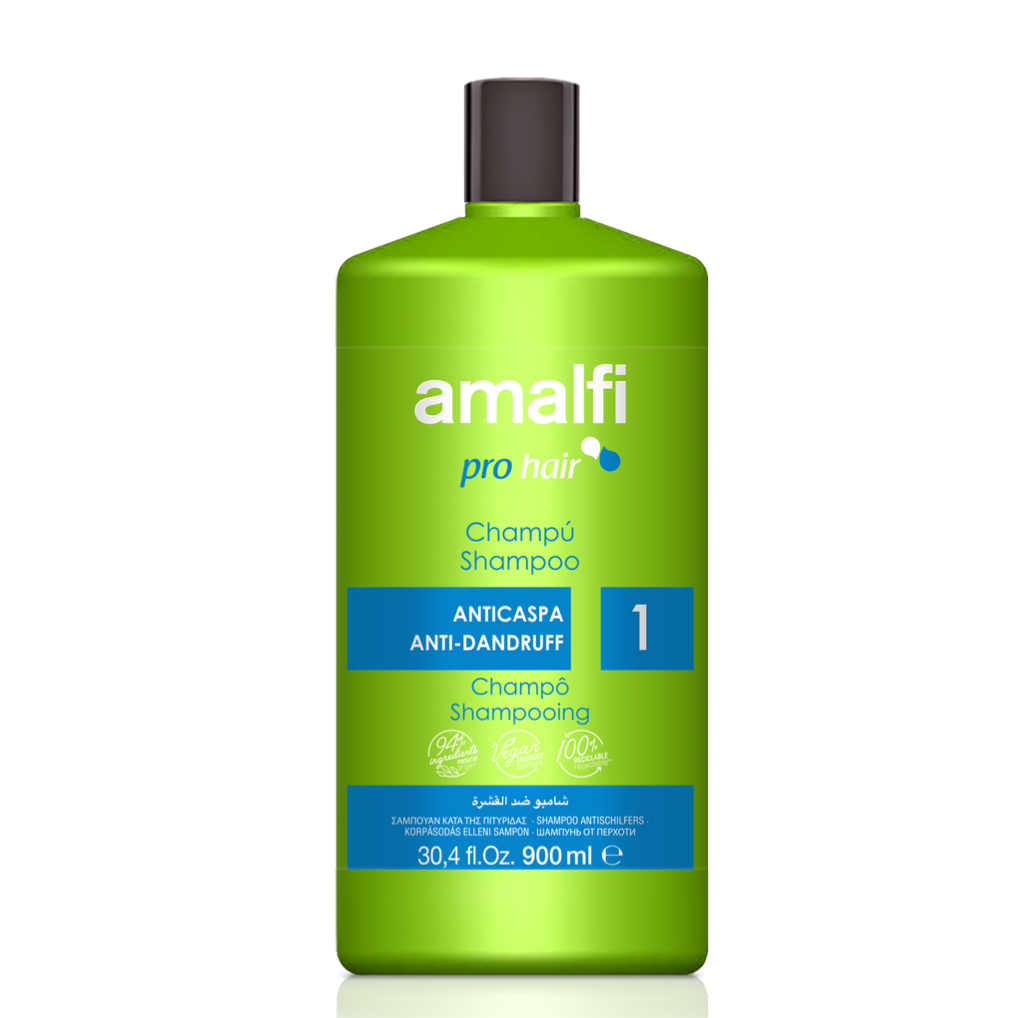 شامپو سر اسپانیایی درمانی ضد شوره و ضد قارچ آمالفی 900 میلی لیتر Amalfi Purifying shampoo