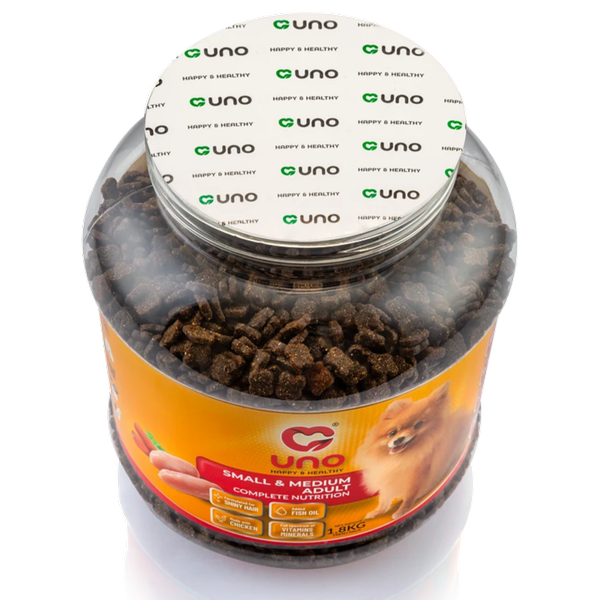 غذای خشک سگ اونو مناسب نژاد کوچک و متوسط بالغ / Uno small & medium adult dry food