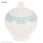 سرویس 102 پارچه چینی زرین ایران سری ایتالیا اف مدل سپید صدف درجه یک