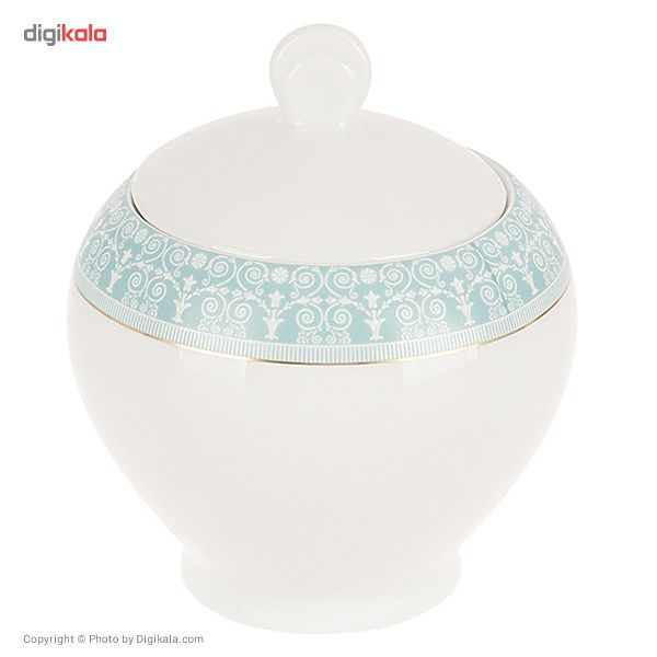 سرویس 102 پارچه چینی زرین ایران سری ایتالیا اف مدل سپید صدف درجه یک