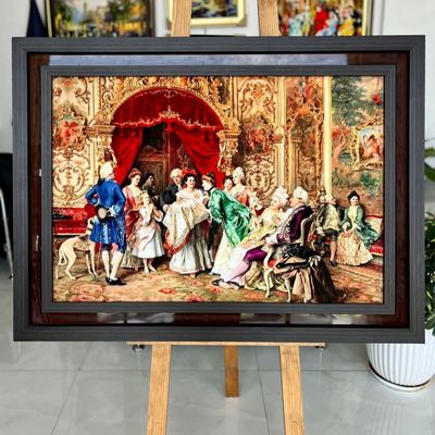 تابلو فرش ماشینی با قاب چوبی 162