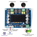ماژول آمپلی فایر استریو 2x120 وات مدل XH-M542