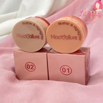 پالت سه طبقه هایلایتر و رژگونه موکالره (Mocallure)