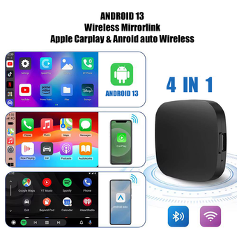 دانگل اندروید باکس +وایر به وایرلس کارپلی و اندروید اتو Acodo Aibox 4 in 1