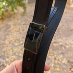 کمربند چرم طبیعی مردانه تک لایه گاوی با سگک پلاکی KG35PA9