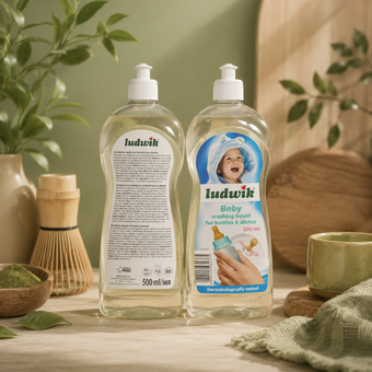مایع استریل شیشه شیر لودویک مدل Bottles حجم 500 میلی لیتر