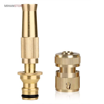 کارواش سر شلنگی برنجی | نازل کارواش خانگی با قابلیت تنظیم پاشش - فروشگاه شاپینو