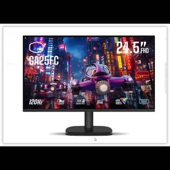 مانیتور گیمینگ کولر مستر مدل CoolerMaster CMI-GA25FC سایز 24.5 اینچ