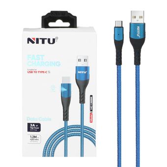 کابل شارژ NITU مدل NC132BE تایپ سی