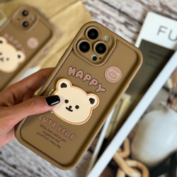 قاب سولید خرسی Solid Happy Cute Bear کد LC01032