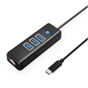 هاب 4 پورت USB-C اوریکو مدل PW3UR-C3-10 طول 1 متر (Ethernet Rj45 1000)