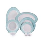 سرویس چینی 35 پارچه غذاخوری چینی زرین ایران طرح شهرزاد مدل ورونا درجه عالی